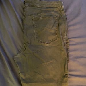 Green Velveteen Jeans